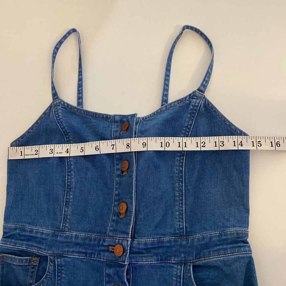 Madewell Denim Bayview Tiered Midi Dress Size 2 - Picture 12 of 16